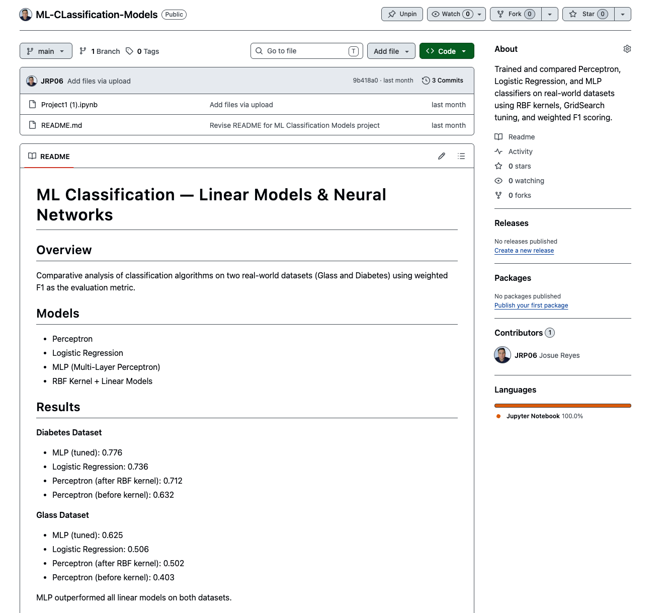 ML Classification